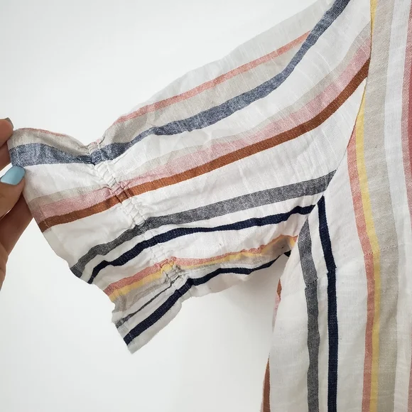 Maeve Anthropologie Colorful Striped Top Blouse - Picture 4 of 10